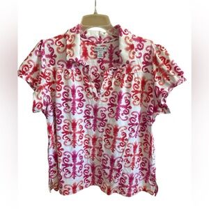 CARIBBEAN JOE WOMAN Cap Sleeve Blouse size 2X